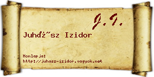 Juhász Izidor névjegykártya